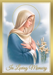 [MA797] "In Loving Memory" Deceased Mass Cards