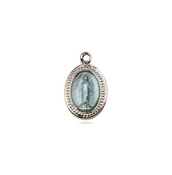 [0700BSSY] Sterling Silver Miraculous Medal - With Box