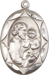 [0801KSS] Sterling Silver Saint Joseph Medal