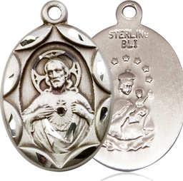 [0801SSS] Sterling Silver Scapular Medal