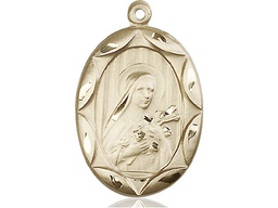 [0801TGF] 14kt Gold Filled Saint Theresa Medal