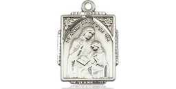 [0804AESS] Sterling Silver Saint Anne Medal