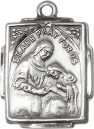 [0804ASS] Sterling Silver Saint Ann Medal