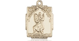 [0804CGF] 14kt Gold Filled Saint Christopher Medal