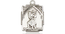 [0804CSS] Sterling Silver Saint Christopher Medal