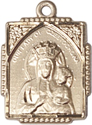 [0804CZGF] 14kt Gold Filled Our Lady of Czestochowa Medal