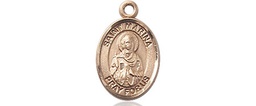 [9379KT] 14kt Gold Saint Marina Medal