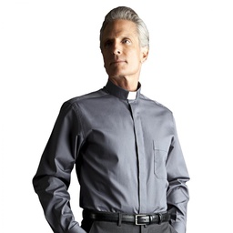 Clergyman Clergy Shirt With Long Sleeves In Cotton Blend