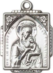 [0804HSS] Sterling Silver Our Lady of Perpetual Help Medal