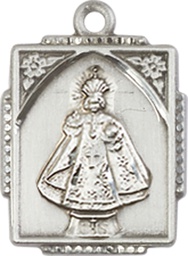 [0804ISS] Sterling Silver Infant of Prague Medal