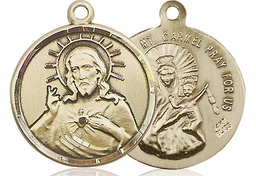 [0017SKT] 14kt Gold Scapular Medal