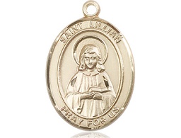 [7226KT] 14kt Gold Saint Lillian Medal