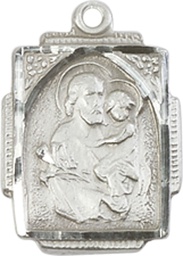 [0804KSS] Sterling Silver Saint Joseph Medal