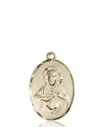 [0090SKT] 14kt Gold Scapular Medal