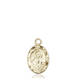 [0301SKT] 14kt Gold Scapular Medal