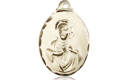 [0599SKT] 14kt Gold Scapular Medal