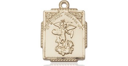 [0804RGF] 14kt Gold Filled Saint Michael the Archangel Medal