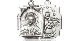 [0804SSSY] Sterling Silver Scapular Medal