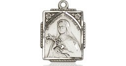 [0804TSS] Sterling Silver Saint Theresa Medal