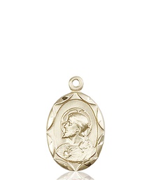 [0612SKT] 14kt Gold Scapular Medal
