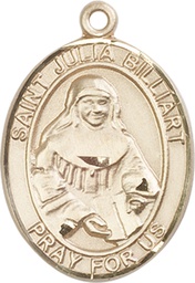 [7267KT] 14kt Gold Saint Julia Billiart Medal