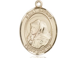 [7270KT] 14kt Gold Saint Bruno Medal