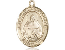 [7294KT] 14kt Gold Marie Magdalen Postel Medal