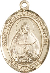 [7294KT] 14kt Gold Marie Magdalen Postel Medal