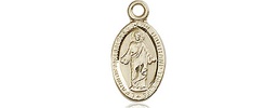 [4121SKT] 14kt Gold Scapular Medal