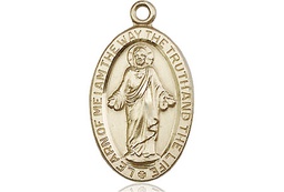 [4123SKT] 14kt Gold Scapular Medal