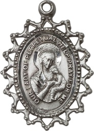 [1619HSS] Sterling Silver Our Lady of Perpetual Help Medal