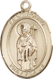 [7315KT] 14kt Gold Saint Ronan Medal