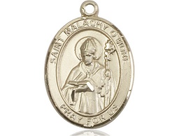[7316KT] 14kt Gold Saint Malachy O'More Medal