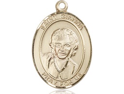 [7322KT] 14kt Gold Saint Gianna Medal
