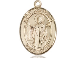 [7323KT] 14kt Gold Saint Wolfgang Medal