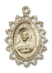 [1619SGF] 14kt Gold Filled Scapular Medal