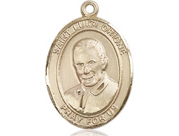 [7326KT] 14kt Gold Saint Luigi Orione Medal
