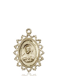 [1619SKT] 14kt Gold Scapular Medal