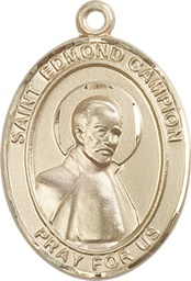 [7333KT] 14kt Gold Saint Edmund Campion Medal