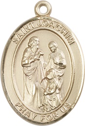 [7348KT] 14kt Gold Saint Joachim Medal