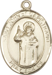 [7350KT] 14kt Gold Saint John of Capistrano Medal