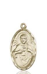 [1654KT] 14kt Gold Scapular Medal