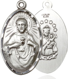 [1654SS] Sterling Silver Scapular Medal