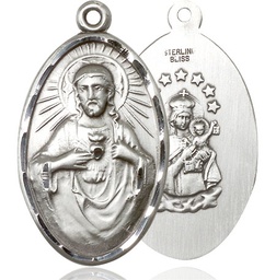 [1654SS] Sterling Silver Scapular Medal