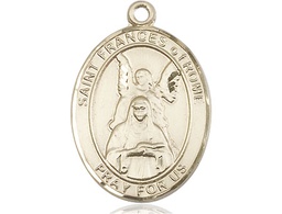 [7365KT] 14kt Gold Saint Frances of Rome Medal