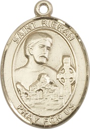 [7367KT] 14kt Gold Saint Kieran Medal