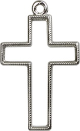 [1708SS] Sterling Silver Cross Medal