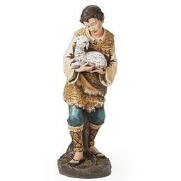 [RO-33512] 39&quot; Scale Color Shepherd/Lamb - Christmas