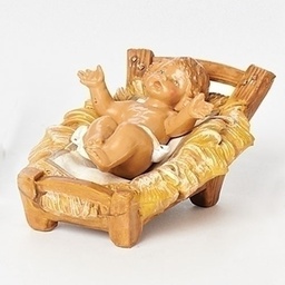 [RO-72513] 5&quot;Infant Nativity Fig With Manger - Christmas