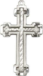 [6039SS] Sterling Silver Cross Medal